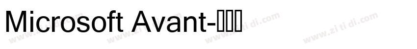 Microsoft Avant字体转换